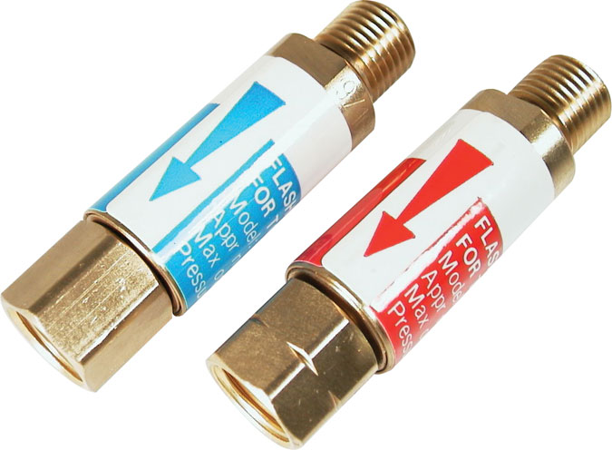 Closeup of Flashback Arrestors